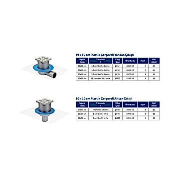 LINE 10 - 10x10 PLASTİK ÇERÇEVELİ MODELLER